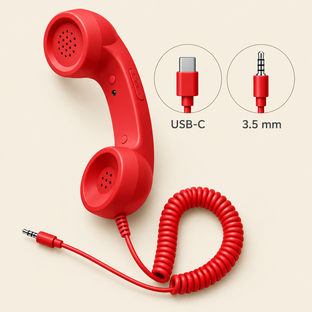 VintageCall – Auricular retro para el móvil